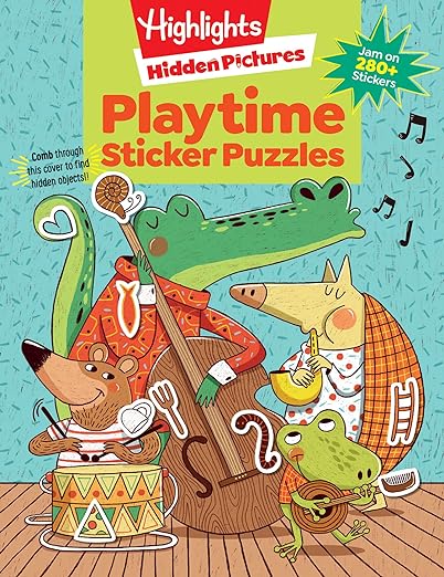 Playtime Sticker Puzzles (Highlights™ Sticker Hidden Pictures®)