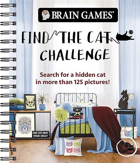 Brain Games - Find the Cat Challenge: Search for a Hidden Cat in More Than 125 Pictures! (Brain Games - Picture Puzzles)