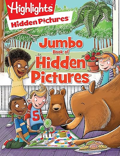 Jumbo Book of Hidden Pictures: Jumbo Activity Book, 200+ Seek-and-Find Puzzles, Classic Black and White Hidden Pictures Puzzles, Highlights Puzzle Book for Kids (Highlights Jumbo Books & Pads)