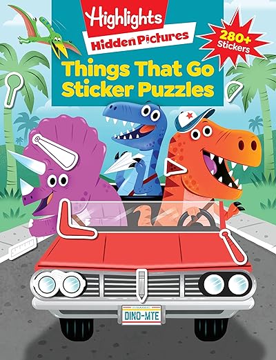 Things That Go Sticker Puzzles (Highlights Sticker Hidden Pictures)