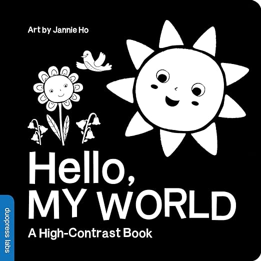 Hello, My World: A perfect book for parents and caregivers home with babies this summer (High-Contrast Books)