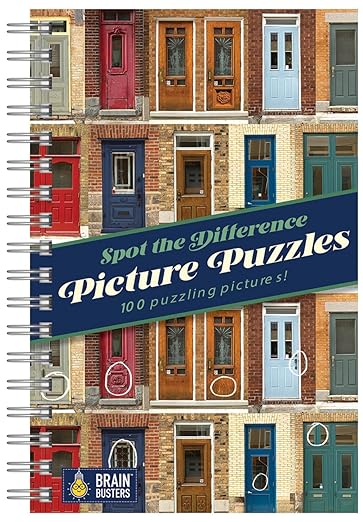 Picture Puzzles: Spot the Difference: More Than 1,000 Differences to Find! Adult Puzzle Book Includes Spiral Bound / Lay Flat Design (Brain Busters)