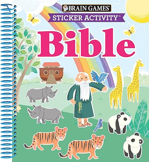 Brain Games - Sticker Activity: Bible (For Kids Ages 3-6)